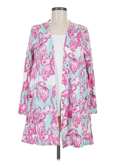 Pre-owned Lularoe Kimono In Pink