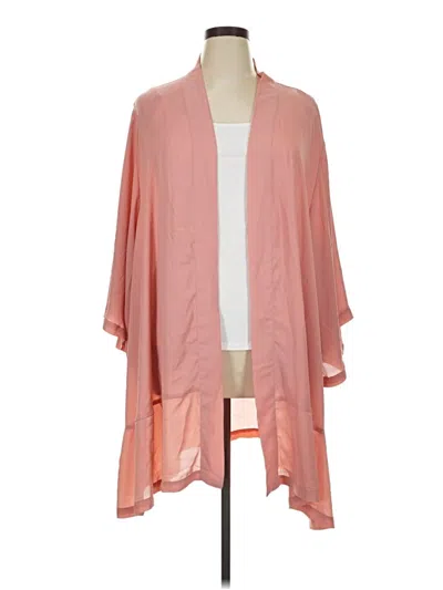 Pre-owned Lularoe Kimono In Pink