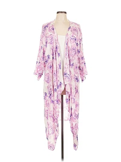 Pre-owned Lularoe Kimono In Purple