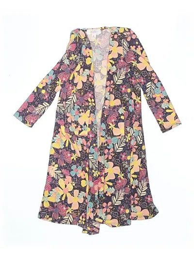 Pre-owned Lularoe Kids' Kimono In Purple