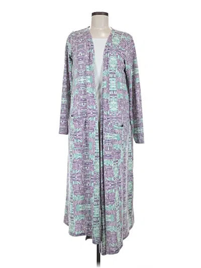 Pre-owned Lularoe Kimono In Purple