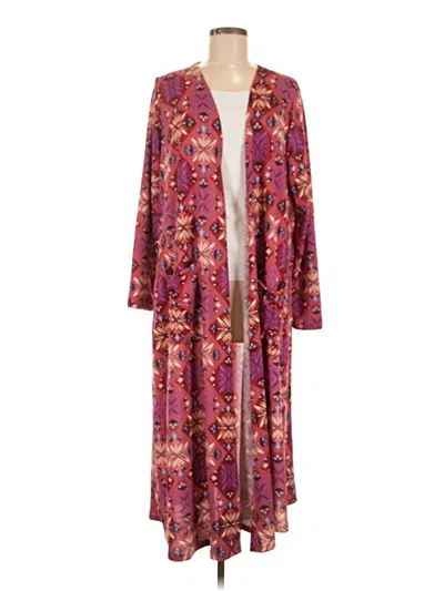 Pre-owned Lularoe Kimono In Purple