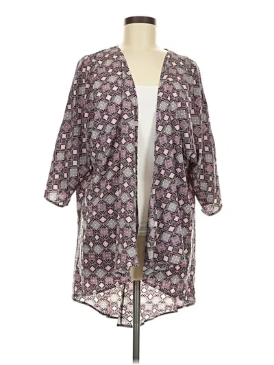Pre-owned Lularoe Kimono In Purple