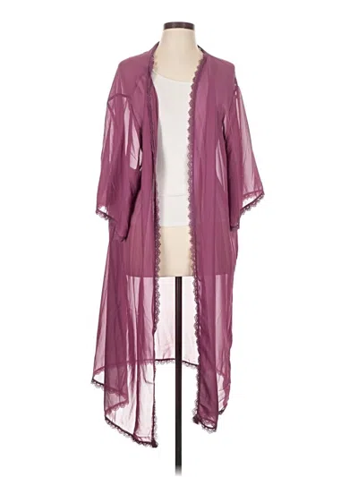 Pre-owned Lularoe Kimono In Purple