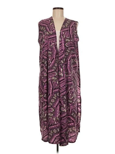 Pre-owned Lularoe Kimono In Purple