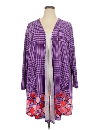 Pre-owned Lularoe Kimono In Purple