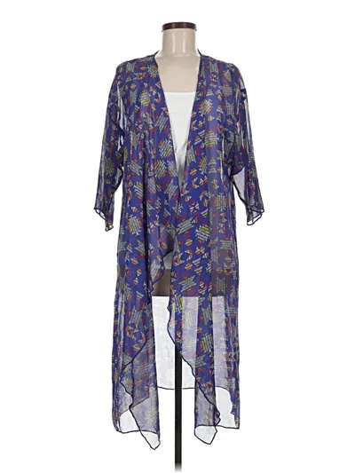 Pre-owned Lularoe Kimono In Purple