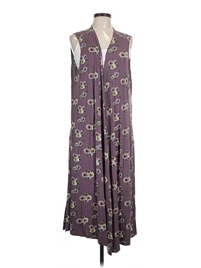 Pre-owned Lularoe Kimono In Purple