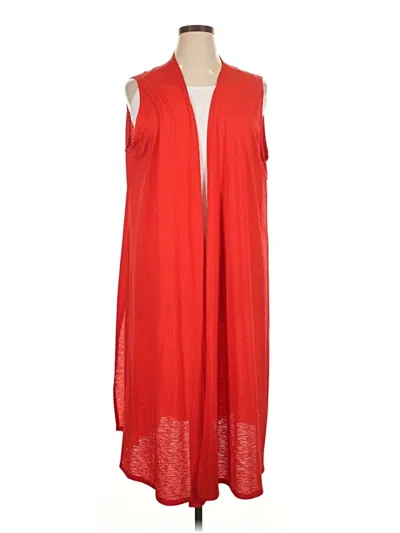 Pre-owned Lularoe Kimono In Red