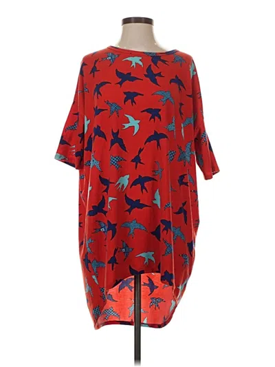 Pre-owned Lularoe Kimono In Red