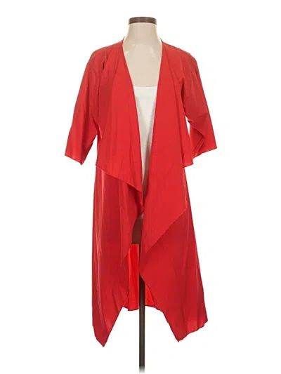 Pre-owned Lularoe Kimono In Red