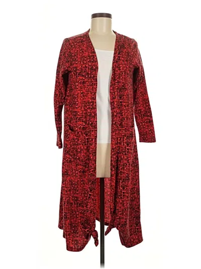 Pre-owned Lularoe Kimono In Red