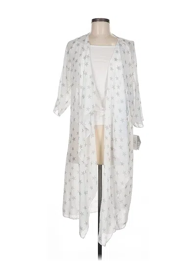 Pre-owned Lularoe Kimono In Silver