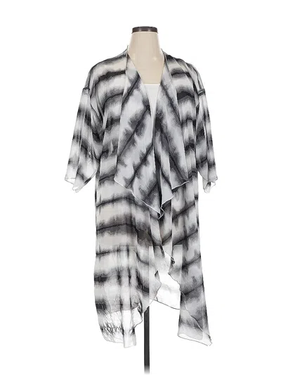 Pre-owned Lularoe Kimono In Silver