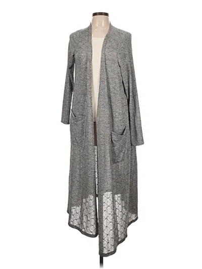 Pre-owned Lularoe Kimono In Silver