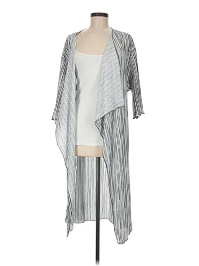 Pre-owned Lularoe Kimono In Silver
