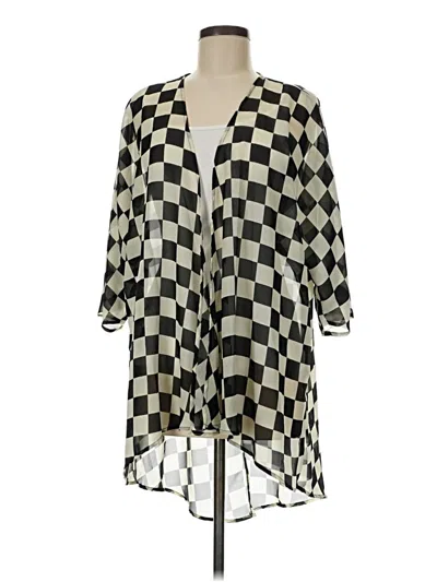 Pre-owned Lularoe Kimono In Silver