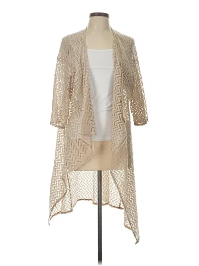 Pre-owned Lularoe Kimono In Tan