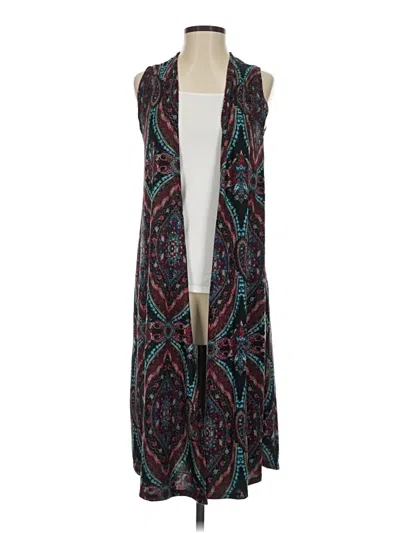 Pre-owned Lularoe Kimono In Teal