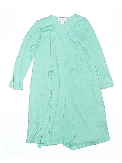Pre-owned Lularoe Kids' Kimono In Teal