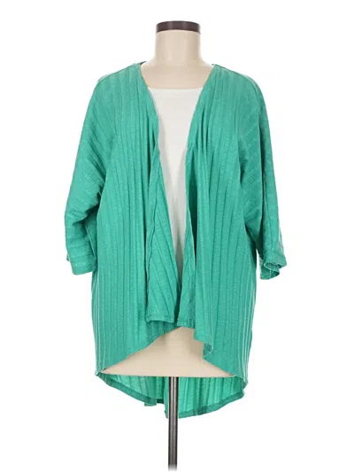 Pre-owned Lularoe Kimono In Teal