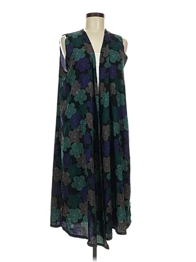Pre-owned Lularoe Kimono In Teal