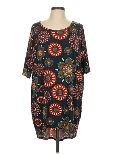 Pre-owned Lularoe Kimono In Teal
