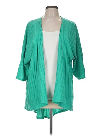 Pre-owned Lularoe Kimono In Teal