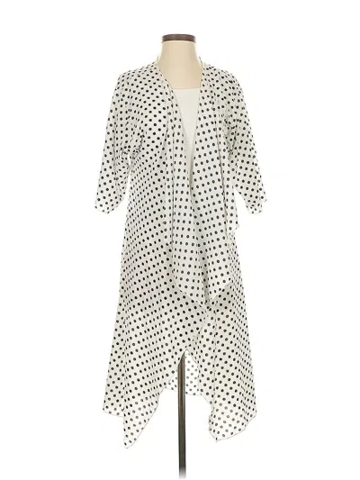 Pre-owned Lularoe Kimono In White