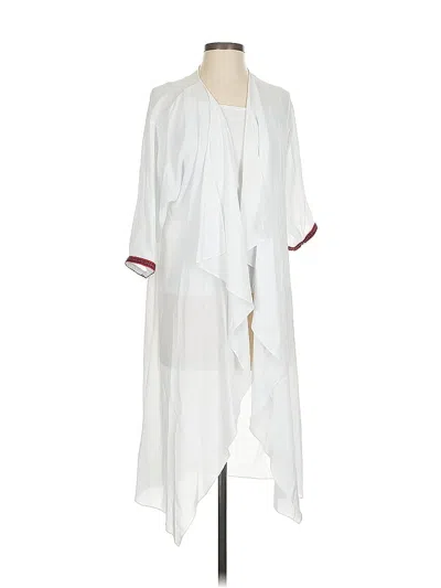 Pre-owned Lularoe Kimono In White