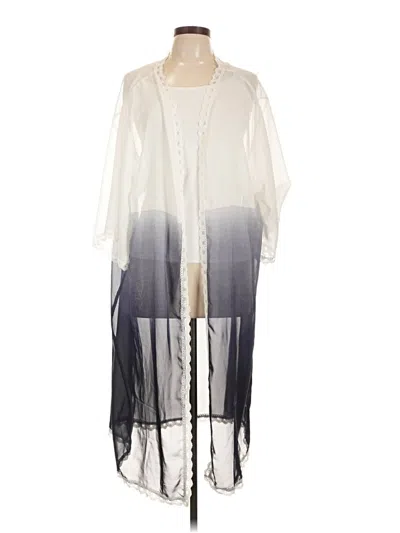 Pre-owned Lularoe Kimono In White