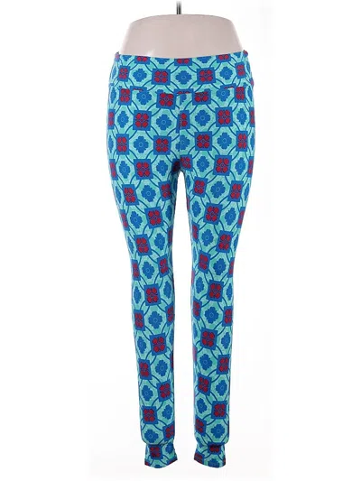 Pre-owned Lularoe Leggings In Blue