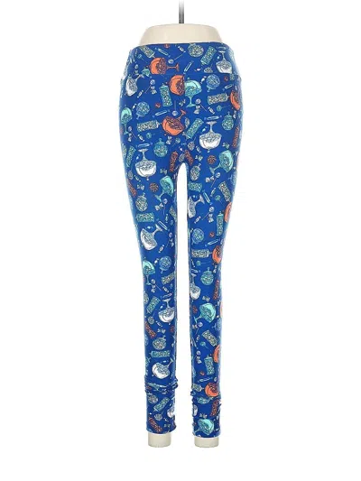 Pre-owned Lularoe Leggings In Blue