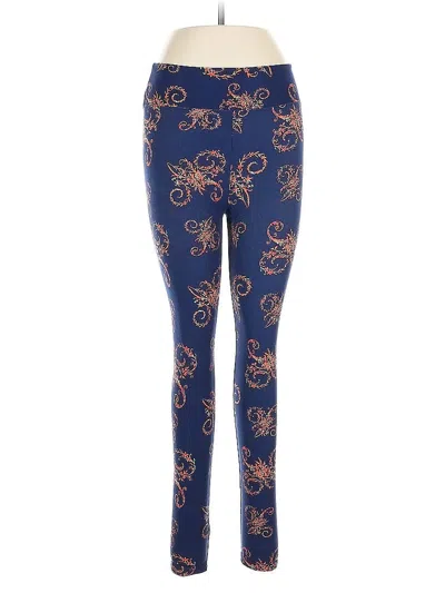 Pre-owned Lularoe Leggings In Blue