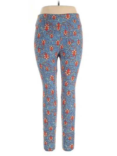 Pre-owned Lularoe Leggings In Blue