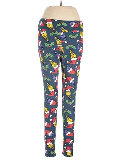 Pre-owned Lularoe Leggings In Blue