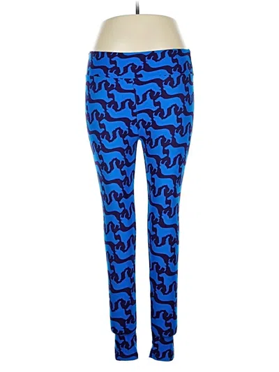 Pre-owned Lularoe Leggings In Blue