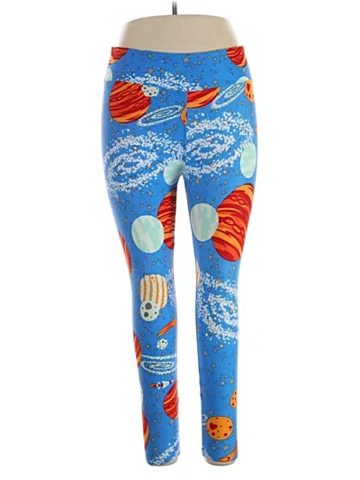 Pre-owned Lularoe Leggings In Blue