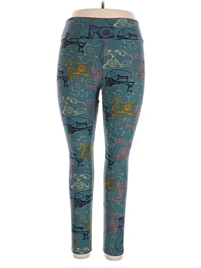 Pre-owned Lularoe Leggings In Blue