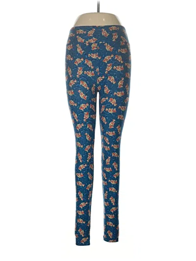 Pre-owned Lularoe Leggings In Blue