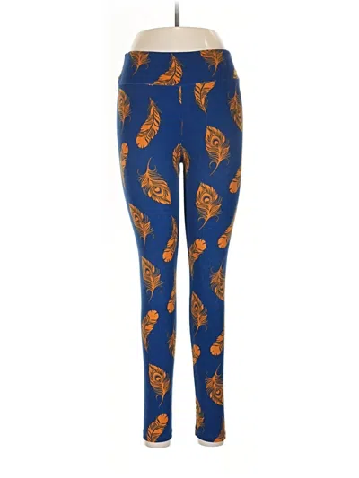 Pre-owned Lularoe Leggings In Blue