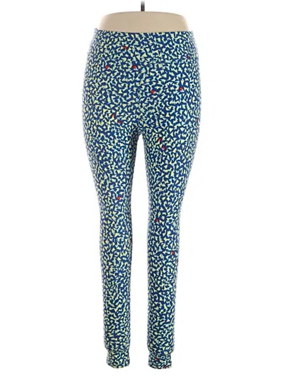 Pre-owned Lularoe Leggings In Blue