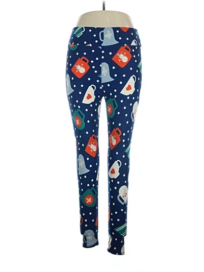 Pre-owned Lularoe Leggings In Blue
