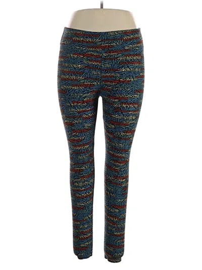 Pre-owned Lularoe Leggings In Blue