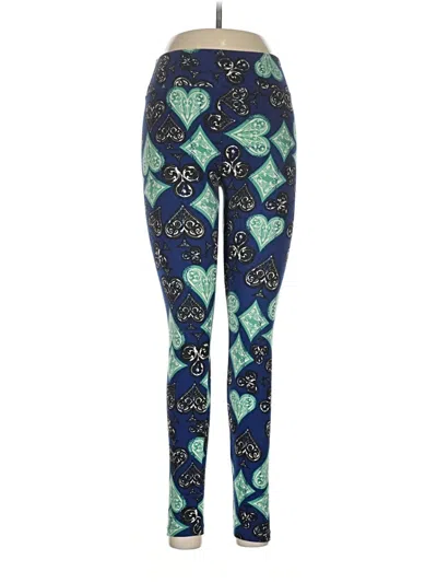 Pre-owned Lularoe Leggings In Blue