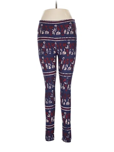 Pre-owned Lularoe Leggings In Blue