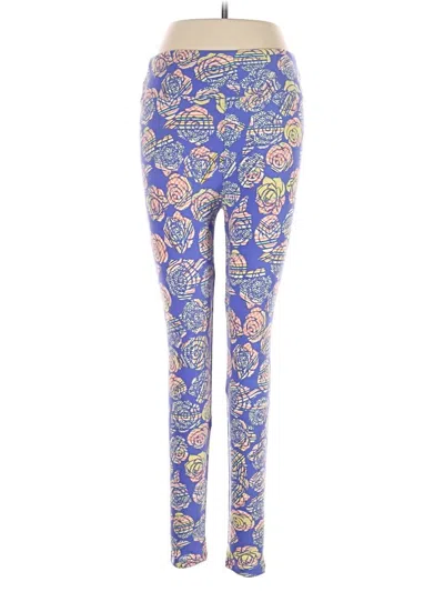 Pre-owned Lularoe Leggings In Blue