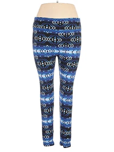 Pre-owned Lularoe Leggings In Blue
