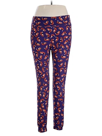Pre-owned Lularoe Leggings In Blue