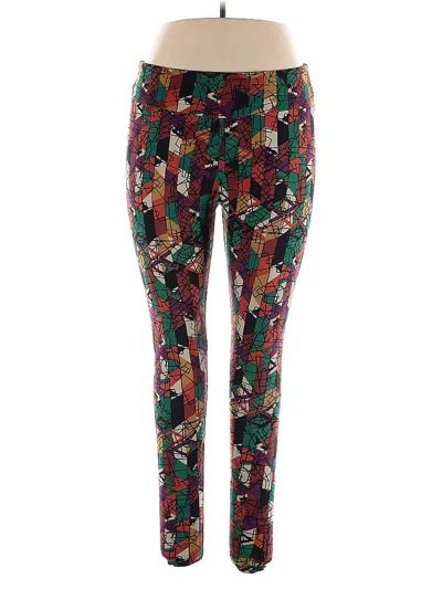 Pre-owned Lularoe Leggings In Brown